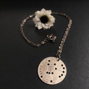 Silver Orion Constellation Necklace